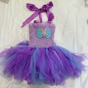 Unbranded Toddler Mermaid Purple and Blue Tutu Costume Birthday Dress size 4T